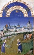 LIMBOURG brothers Les trs riches heures du Duc de Berry: Juin (June) edf china oil painting reproduction